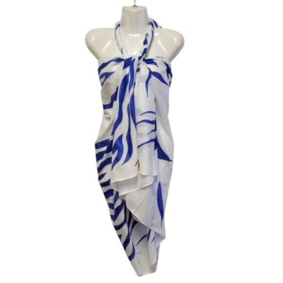 Womens Sarong Pareo Beach Cover Up Swimsuit Coverups Cotton Sarong TIE Wrap NEW - Picture 5 of 5